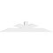Ekena Millwork Richland Architectural Grade PVC Gable Bracket, 84"W x 17 1/2"H x 6"D x 6"F, 5/12 Pitch GBP084X18X0606RIC00 - alternate 5